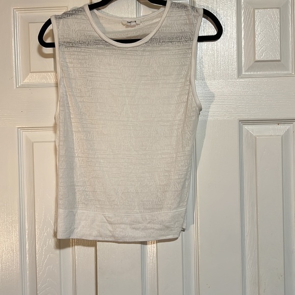 Helmut Lang Sheer Knit Boxy Tank Top - Picture 2 of 7